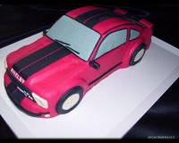 Marcipánový modelovaný 3D dort.